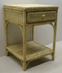 Wicker Night Stand with Drawer